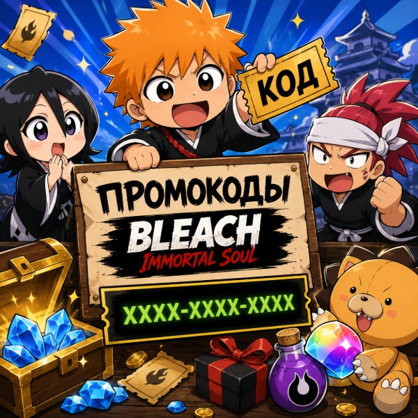 Обложка Промокоды Bleach Immortal Soul: актуальные коды на май 2026 и инструкция по активации