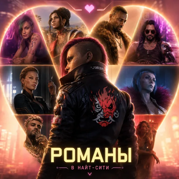 Обложка Романы в Cyberpunk 2077: гайд по отношениям с Джуди, Панам, Ривером, Керри и другими персонажами