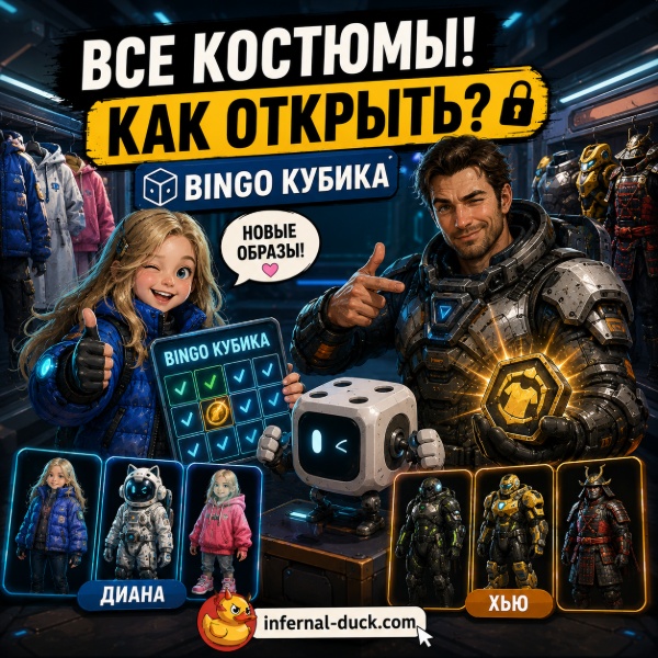 Обложка Все костюмы Дианы и Хью в Pragmata: как разблокировать каждый наряд