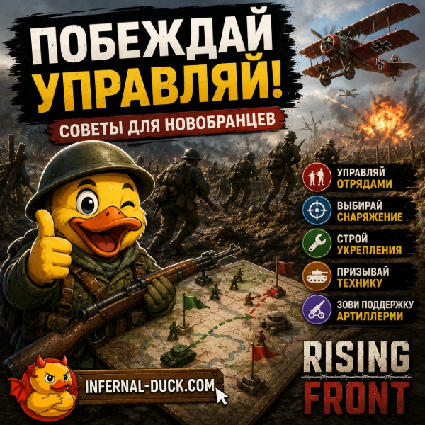 Обложка Rising Front: Полное руководство по тактике, войскам и победе в Первой мировой