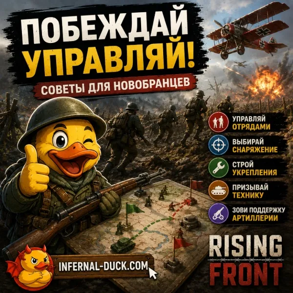 Обложка Rising Front: Полное руководство по тактике, войскам и победе в Первой мировой