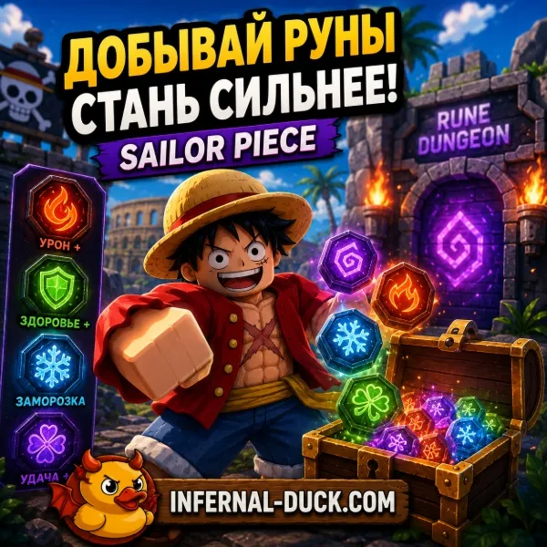 Обложка Руны в Sailor Piece Roblox: Полный гайд по фарму, улучшению и лучшим билдам