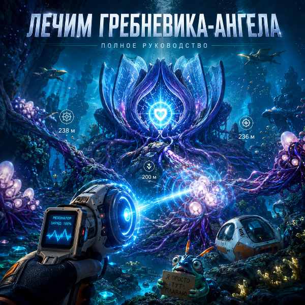 Обложка Как очистить зараженный Гребневик-ангел в Subnautica 2: полный гайд