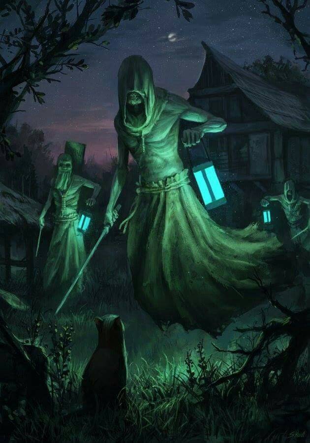 Призрак с лампой