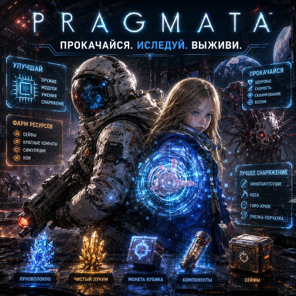 Обложка Полный гайд по прокачке в Pragmata: как быстро улучшить Хью и Диану