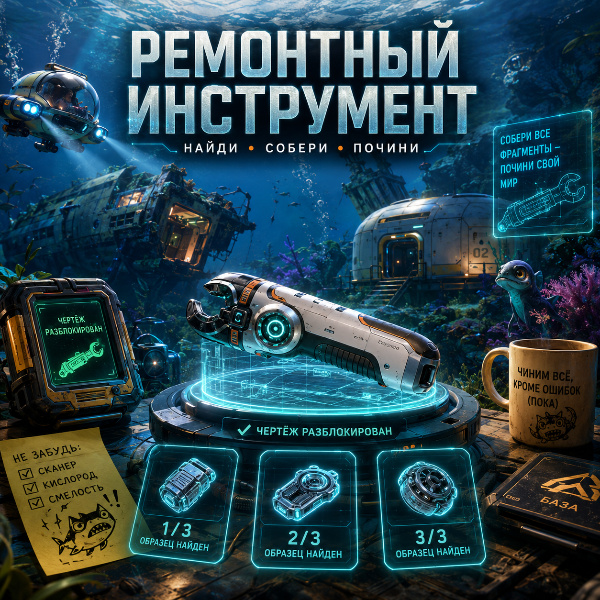 Обложка Как найти и скрафтить ремонтный инструмент в Subnautica 2: полный гайд