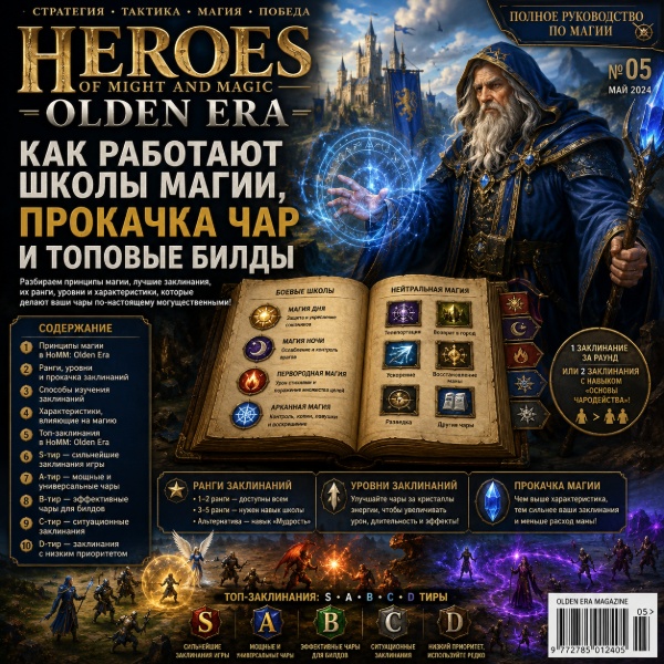 Обложка Лучшие заклинания и магия в Heroes of Might and Magic: Olden Era — Полный гайд