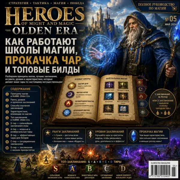Обложка Лучшие заклинания и магия в Heroes of Might and Magic: Olden Era — Полный гайд