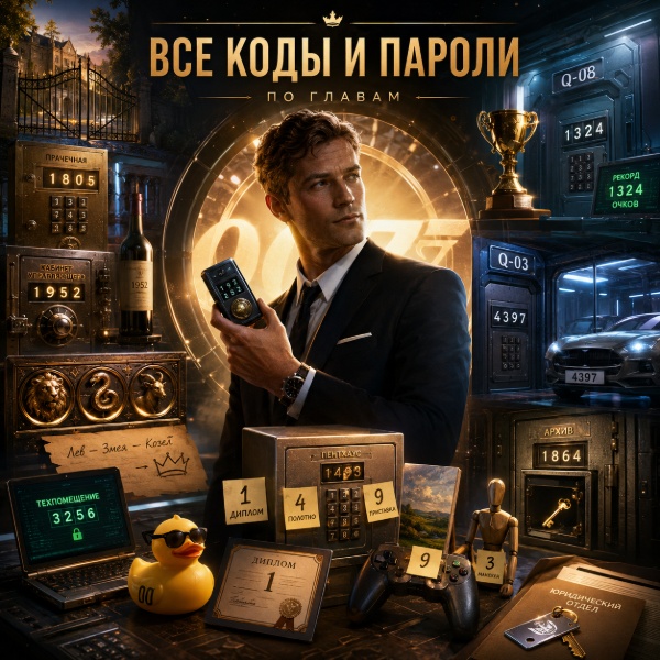 Обложка Все коды и пароли в 007 First Light: полный гайд по главам