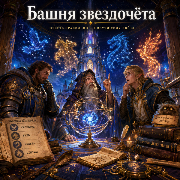 Обложка Башня звездочета в HoMM: Olden Era: все правильные ответы и заклинание «Призыв детей звезд»
