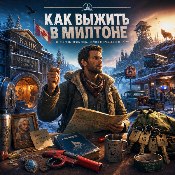 Обложка Полное прохождение The Long Dark: гайд по Милтону, тайникам и ключам