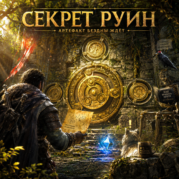 Обложка Прохождение загадки с золотым колесом в Crimson Desert: Руины Дрожащего леса