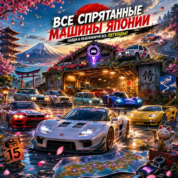 Обложка Все сараи и редкие автомобили в Forza Horizon 6: Полное руководство по поиску