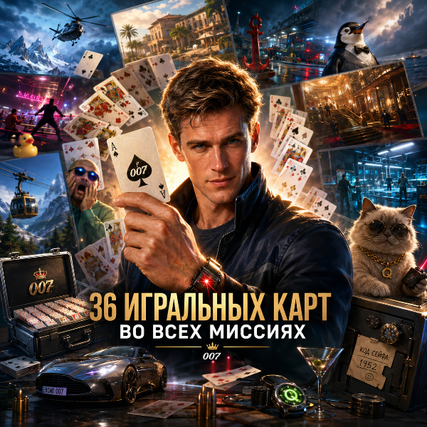 Обложка Полный гайд по поиску всех игральных карт в 007 First Light