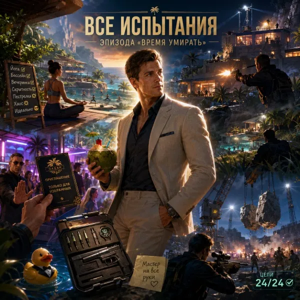 Обложка Все испытания эпизода «Время умирать» в 007 First Light — полное прохождение