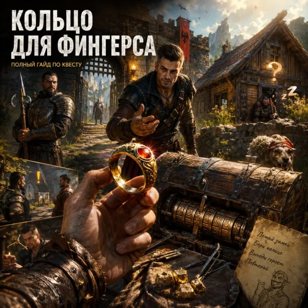 Обложка Кольцо для Фингерса в Gothic 1 Remake: где найти Фингерса и как взломать сундук Скатти