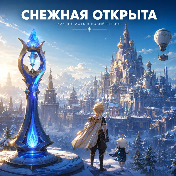 Обложка Как открыть Снежную в Genshin Impact 7.0: гайд по телепортам, рангу приключений и первым шагам в регионе