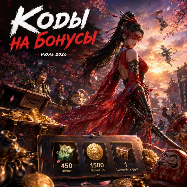 Обложка Актуальные коды друзей Naraka: Bladepoint — получи шелк, монеты Тэ и сундуки бесплатно (июнь 2026)