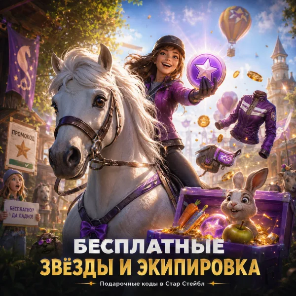 Обложка Актуальные промокоды Star Stable – июнь 2026: Рабочие коды на Star Coins и предметы