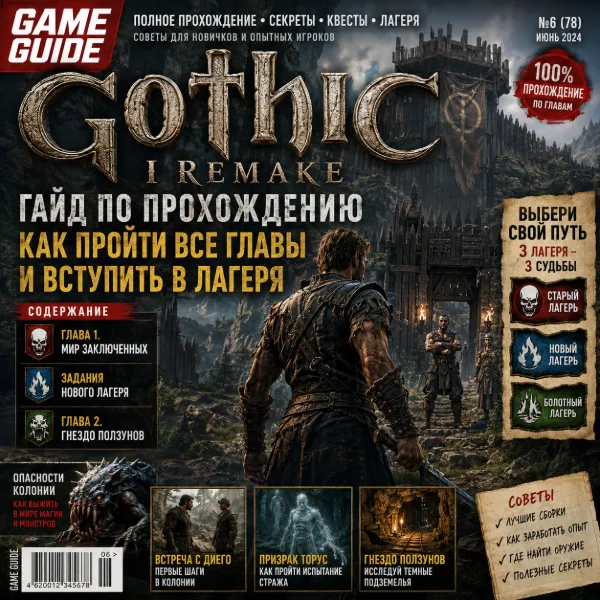 Обложка Gothic 1 Remake: как втереться в доверие ко всем трём лагерям и не словить меч в спину