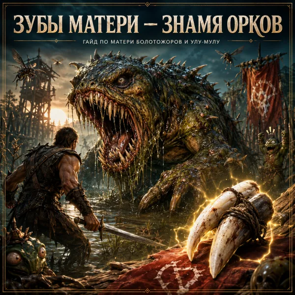 Обложка Зубы матери болотожоров в Gothic 1 Remake: убиваем болотную «мамашу» ради Улу-Мулу 🐊