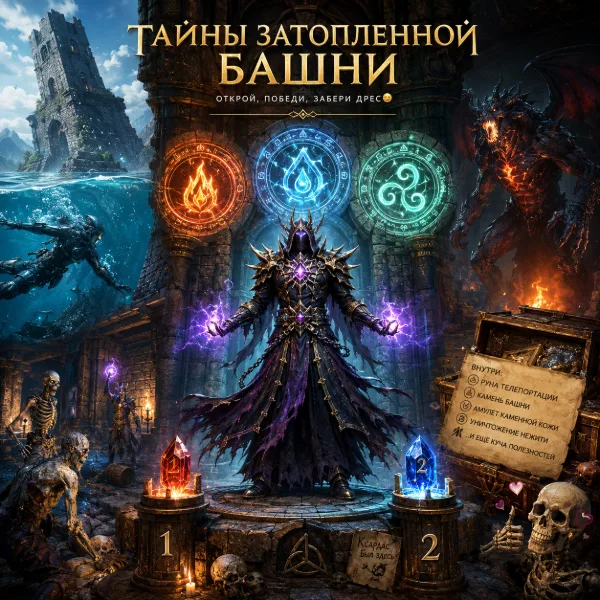 Обложка Затопленная башня Ксардаса в Gothic 1 Remake: ныряем, жжём, морозим и забираем лучшую броню мага 🧙♂️