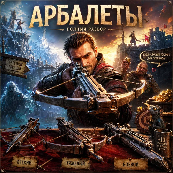 Обложка Гайд по арбалетам в Gothic 1 Remake: где найти, купить и прокачать