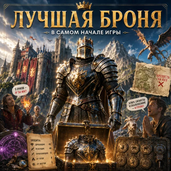 Обложка Где найти лучшую броню в Gothic 1 Remake: гайд по получению доспеха королевского стража