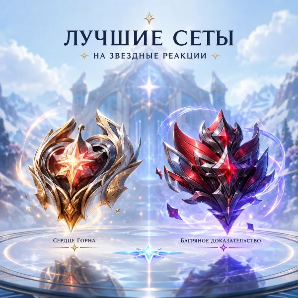 Обложка Артефакты на Звёздные реакции в Genshin Impact 7.0: «Сердце горна» и «Багряное доказательство» — эффекты, фарм и лучшие носители