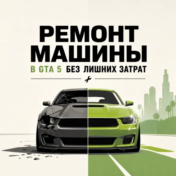 Обложка Как бесплатно починить машину в GTA 5: Лучшие способы и секреты
