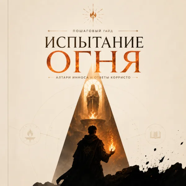 Обложка Испытание Огня в Gothic 1 Remake: как стать магом, найти оба алтаря Инноса и не провалить ответы Корристо