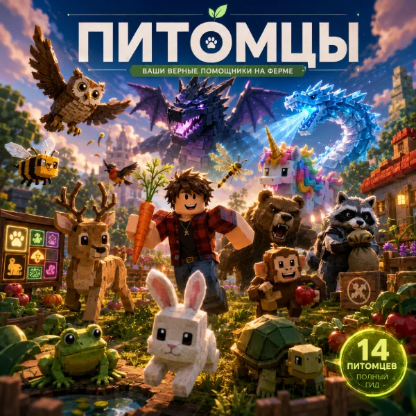 Обложка Питомцы в Grow a Garden 2: полный список, мутации и топ для фермы на Roblox