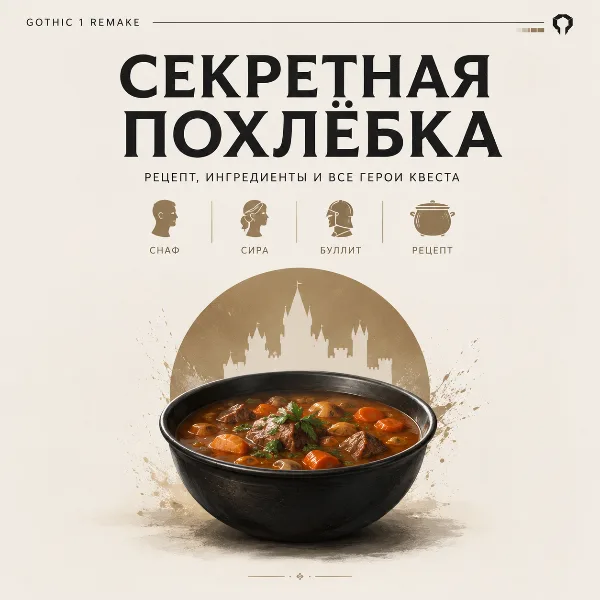 Обложка Рецепт Сиры в Gothic 1 Remake: где найти Снафа, Сиру и проучить Буллита