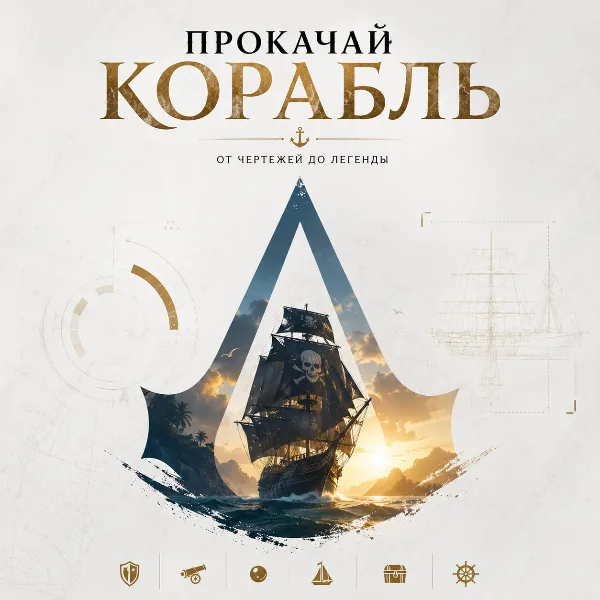 Обложка Assassin's Creed Black Flag Resynced: как прокачать «Галку» — гайд по апгрейдам, ресурсам и чертежам корабля