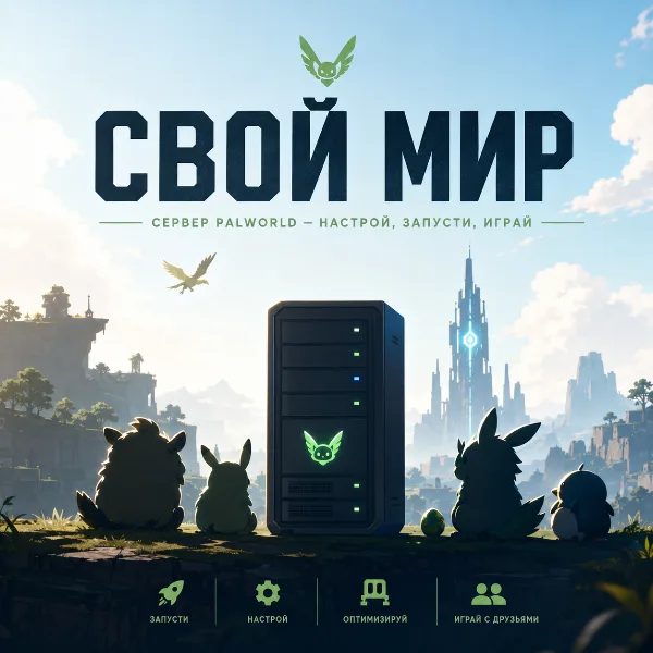 Обложка Выделенный сервер Palworld 1.0: полный гайд по установке через Steam и SteamCMD, портам и кроссплею