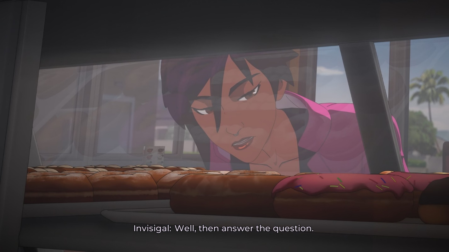 Выбор пончиков в кафе