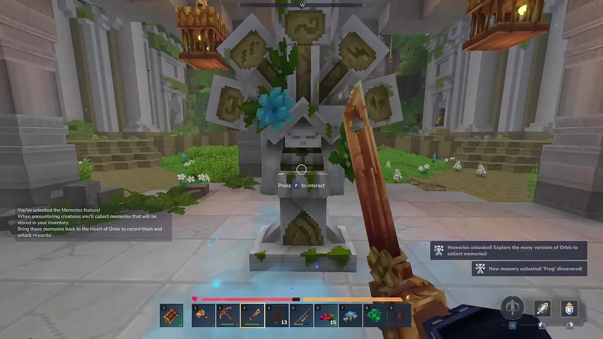 Система воспоминаний в Hytale с прогрессом и наградами