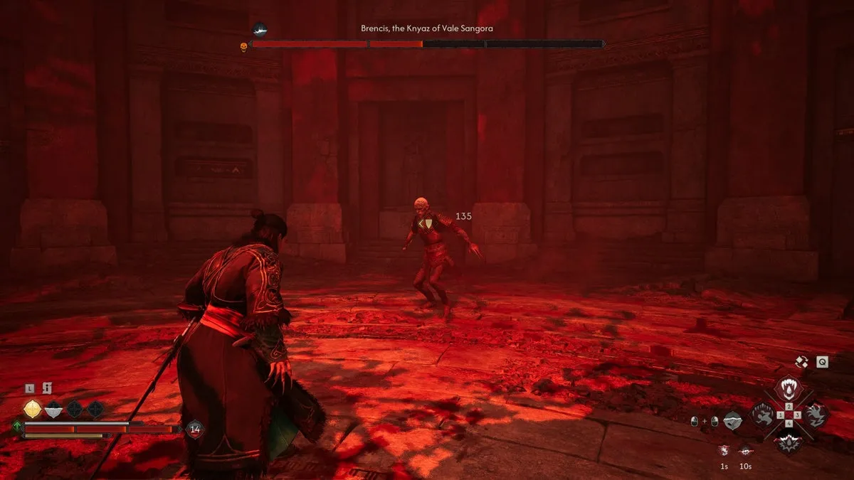 Коэн сражается с Бренцисом в The Blood of Dawnwalker
