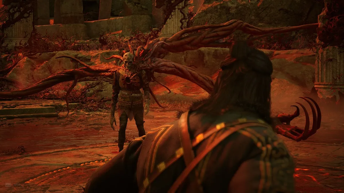 Бренцис принимает форму Гротескного Вознесённого в The Blood of Dawnwalker