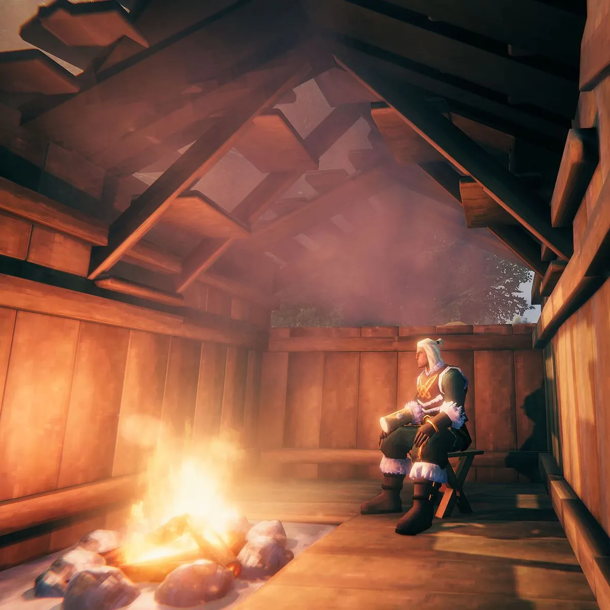 Мод для Valheim: лестницы и полы, работающие как крыша
