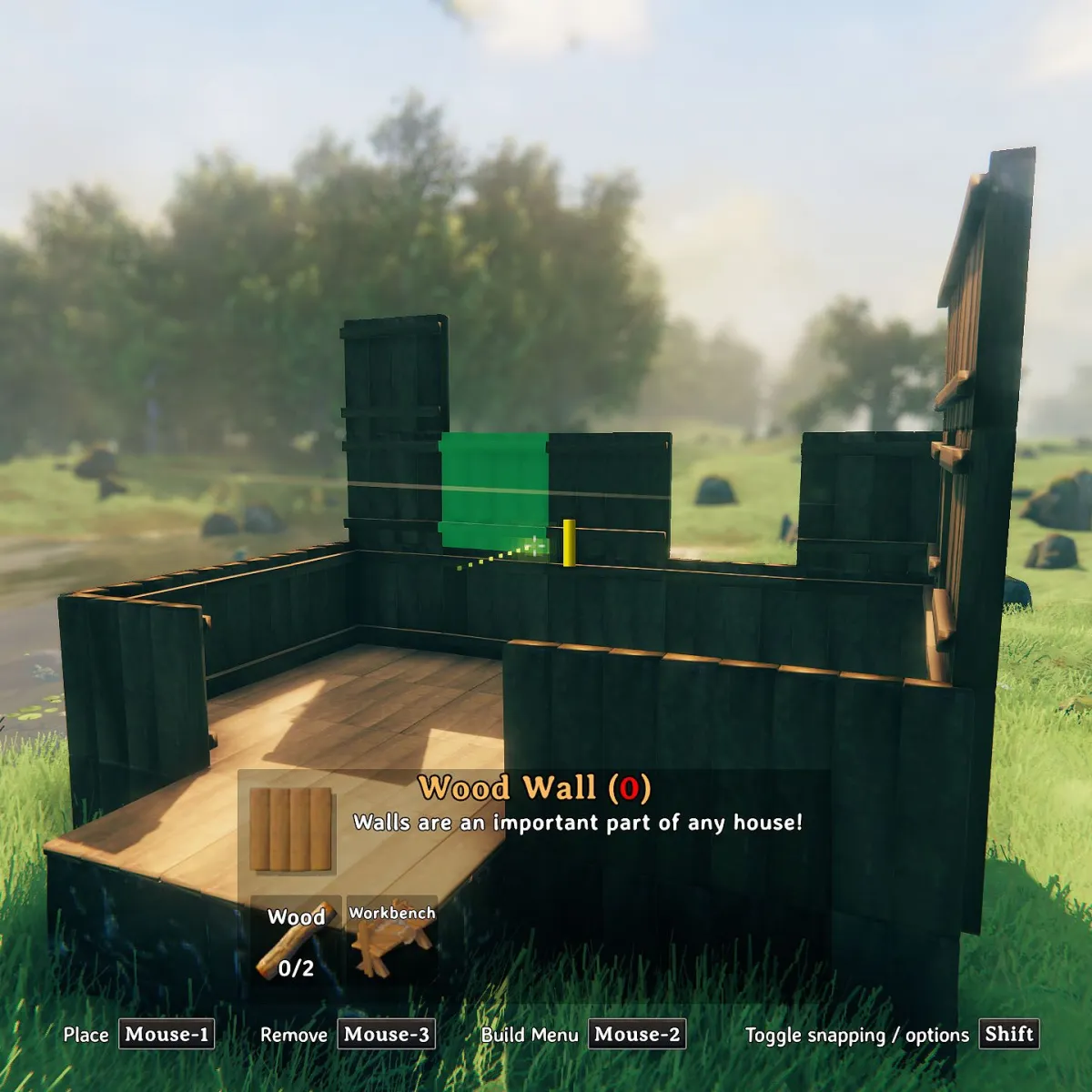 Мод для Valheim: свободная камера для строительства без залезания на постройки