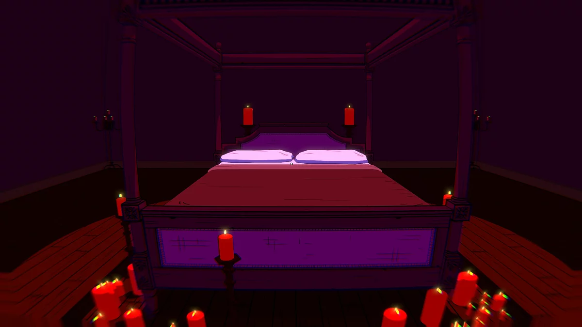 Таинственный коридор со сновидческими высокими дверями