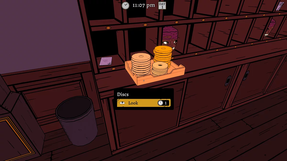 Режим детектива с подсвеченными интерактивными объектами