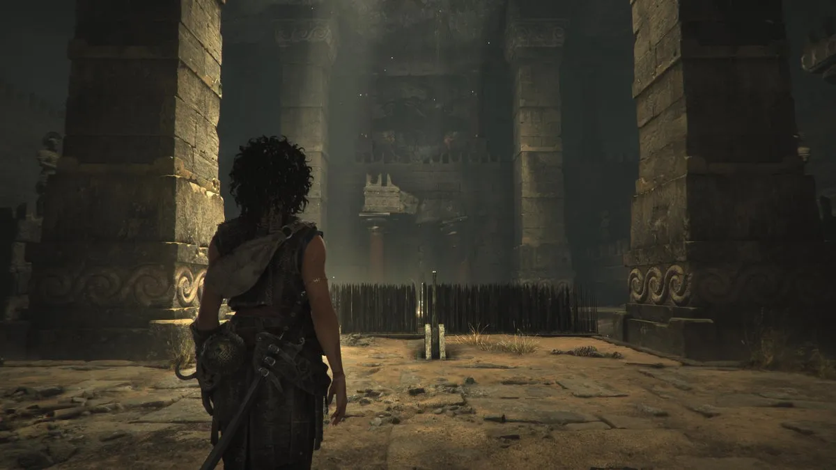 София в большом зале с рычагом в Resonance: A Plague Tale Legacy