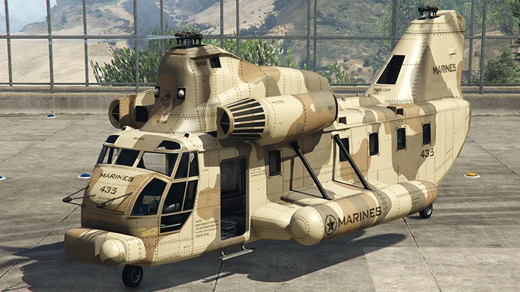 Тяжелый транспортный вертолет Cargobob в GTA 5