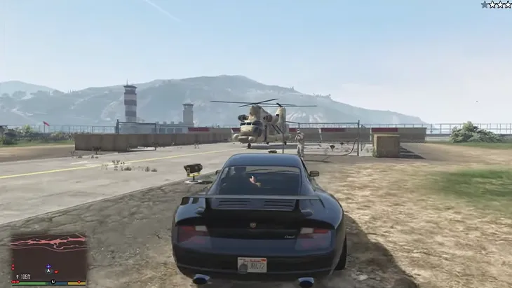 Вертолет Cargobob на военной базе Форт Занкудо в GTA 5