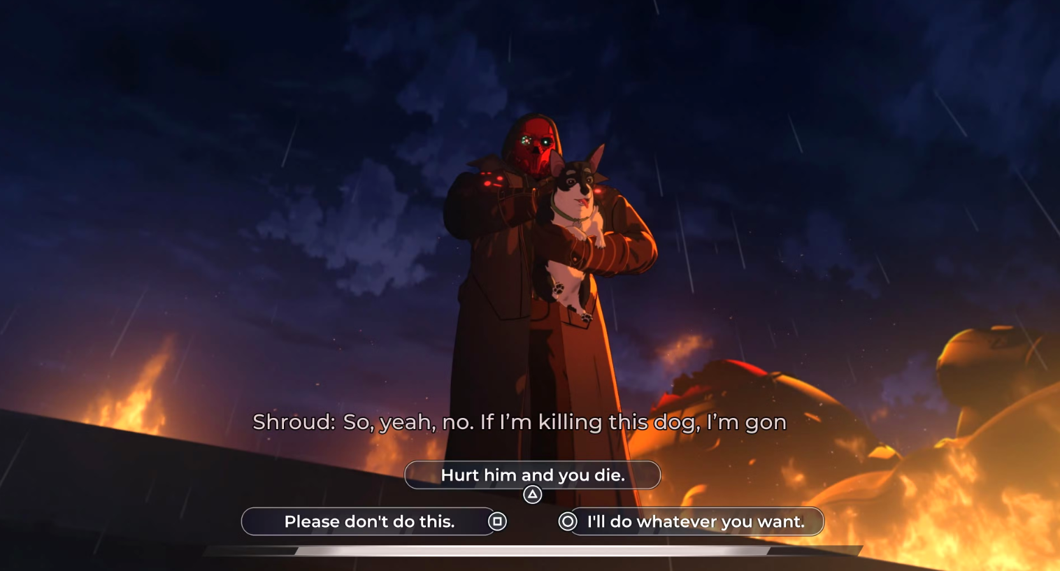 Полог угрожает Бифу в финальной схватке Dispatch