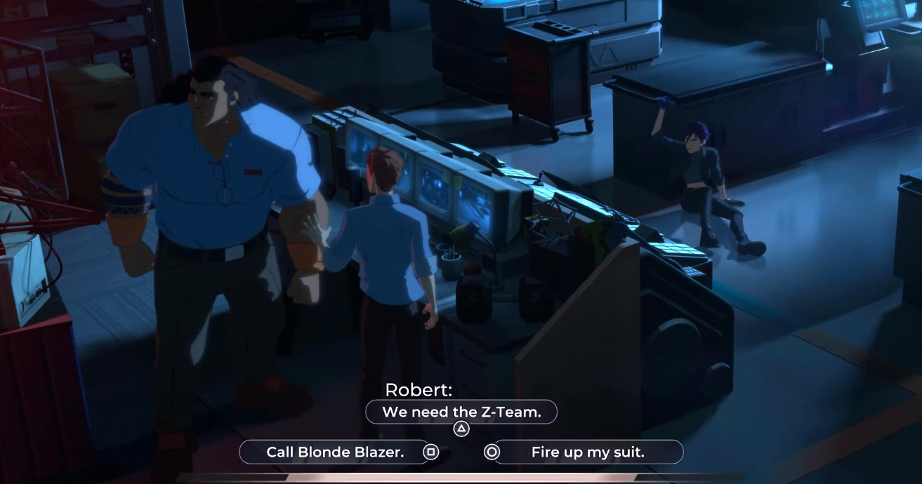 Противостояние Ройда и Невидивы в лаборатории эпизода 8 Dispatch