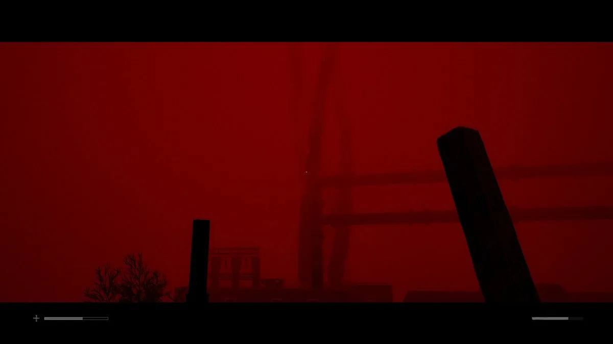 Саймон видит жуткие ноги в небе в Silent Hill: Townfall
