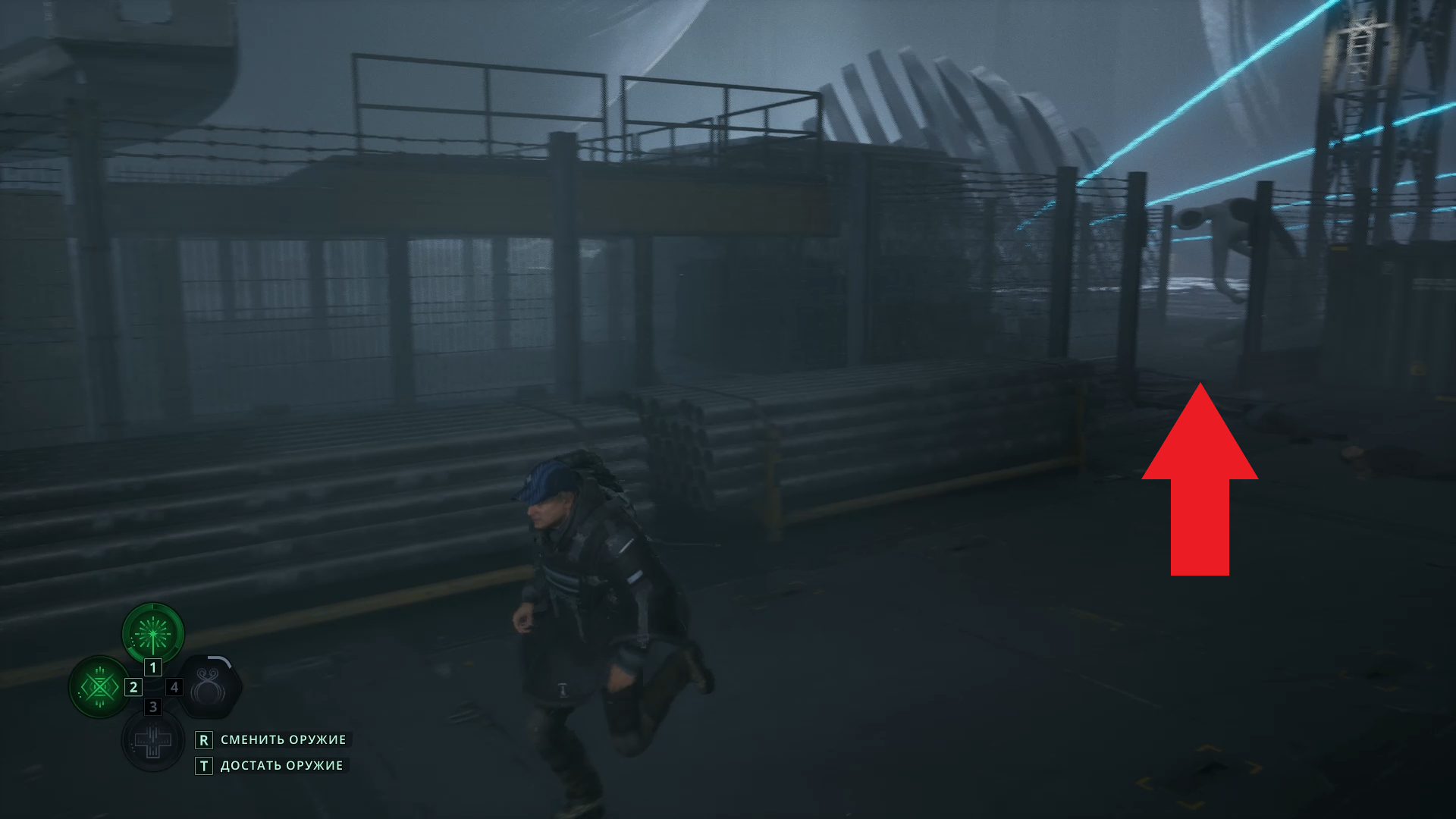 Закрытые центральные ворота требуют обходного пути